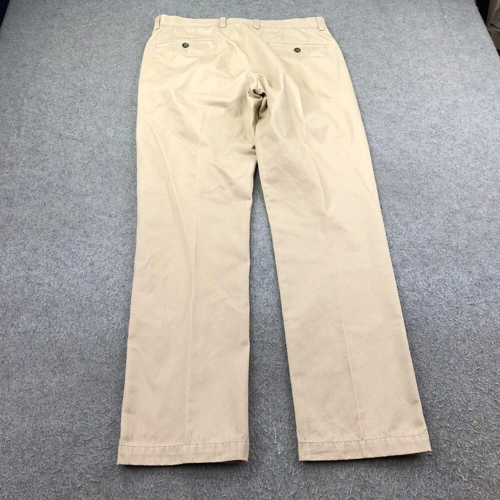 Johnston & Murphy Pants Mens 33x32 Beige Chino Slim Straight Casual Khakis